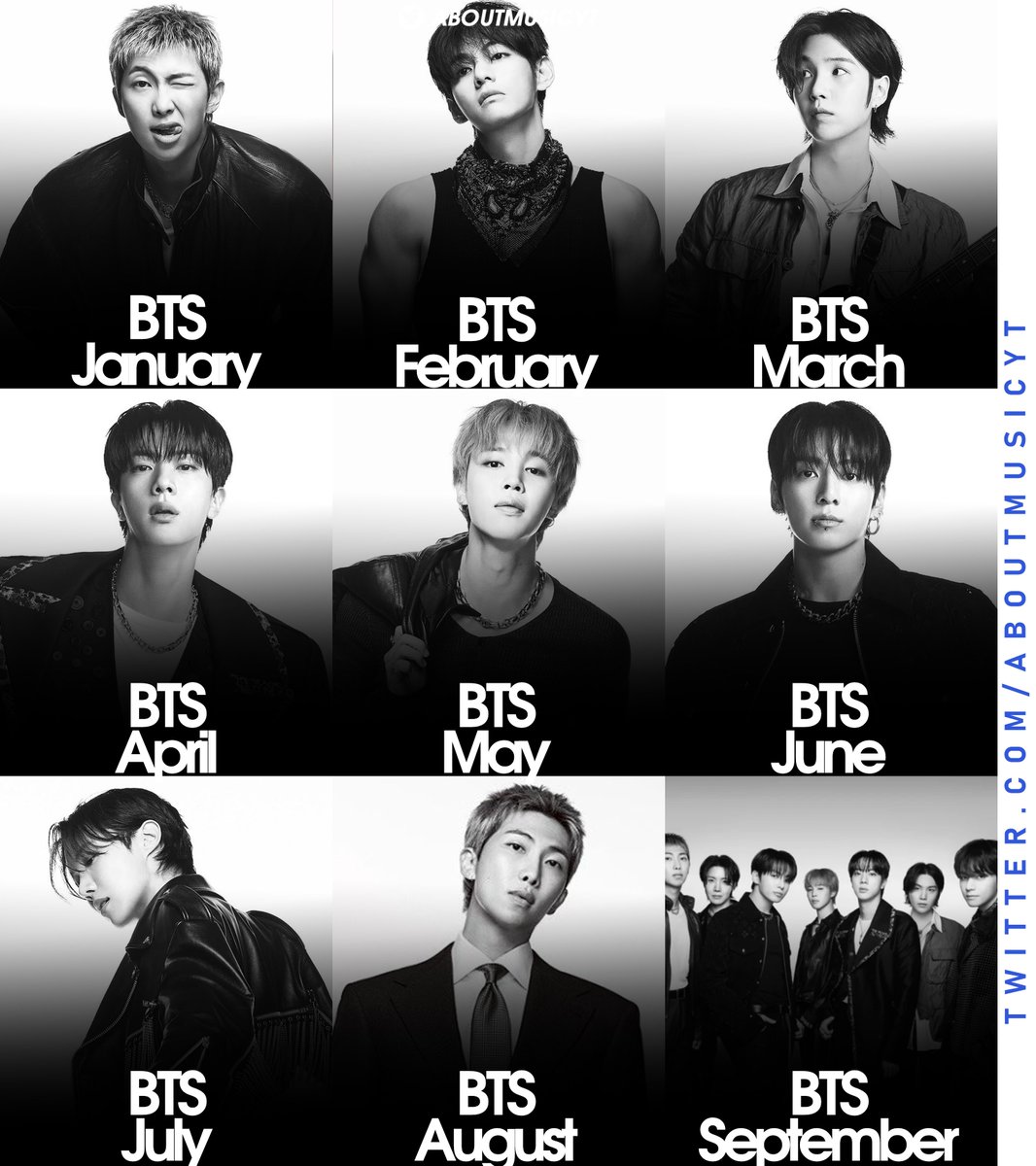 AboutMusicYT's tweet photo. Most streamed kpop artists on Spotify each month in 2026: https://t.co/Y9H6gSnQGe