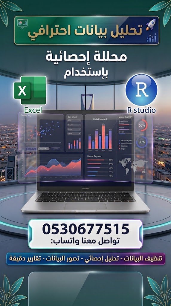 exl1993's tweet photo. محلله احصائية للمشاريع باستخدام الاكسل و R استوديو لمساعدة الطالبات و الطلاب باسعار جدا رمزية  #ا_نق https://t.co/H9J6ABoHY9