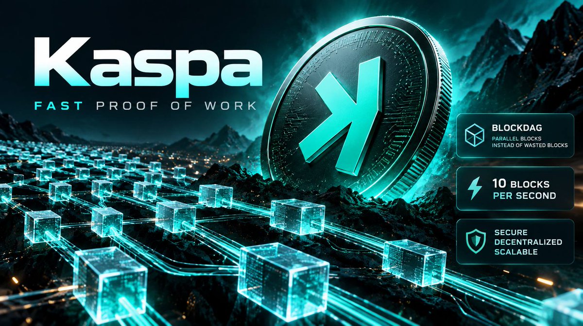 renksieth's tweet photo. kaspa is showing that proof of work doesnt have to be slow

$KAS uses a blockDAG to process parallel blocks instead of throwing them away

fast PoW without abandoning decentralization is what makes kaspa worth watching https://t.co/LhYaaJIbNJ