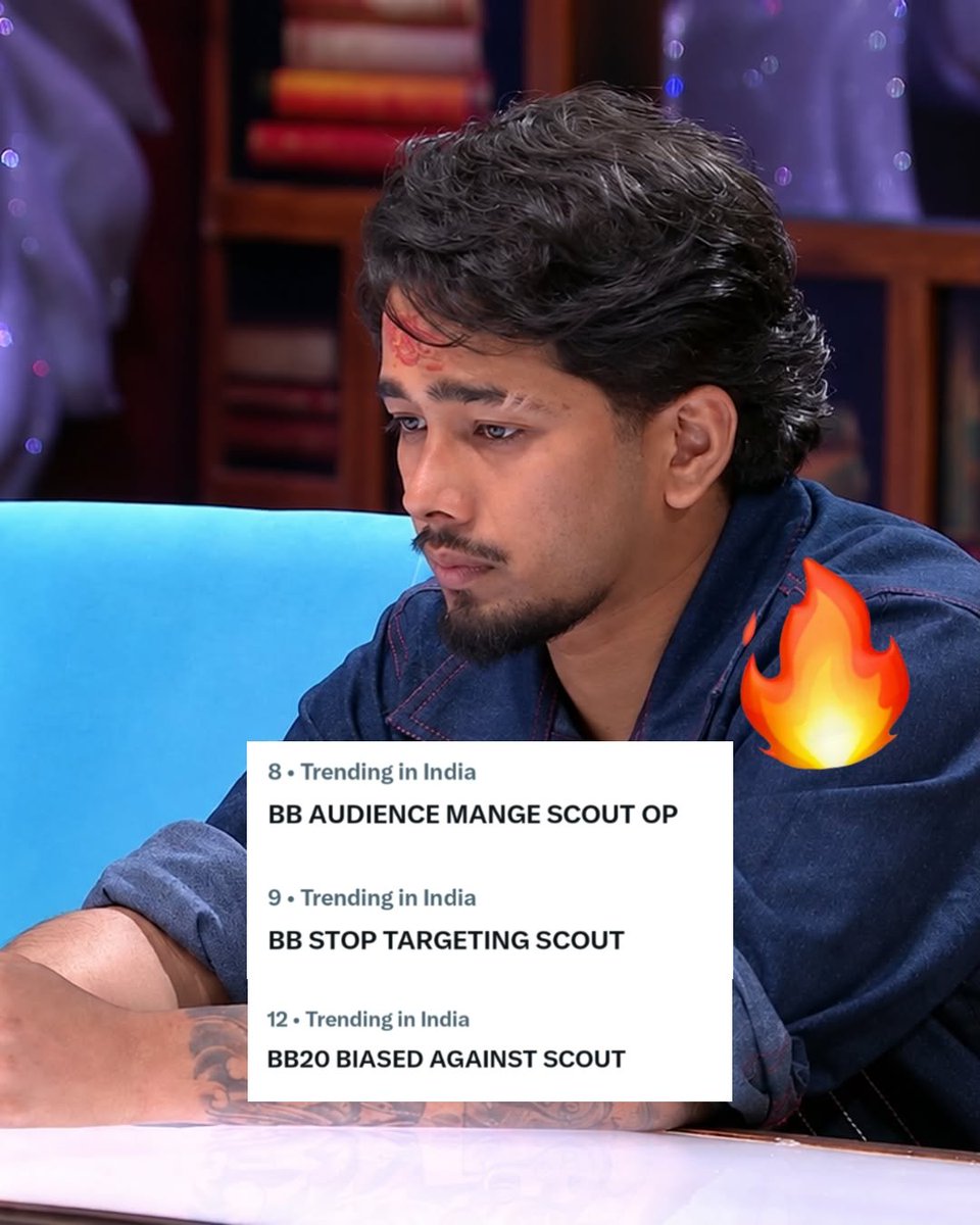 scoutarmyop1's tweet photo. The makers are targeting Scout as if Scout is playing wrong, and showing as if the outside audience also doesn't like Scout, but outside the audience is showering love.. 

BB AUDIENCE MANGE SCOUT OP 
BB STOP TARGETING SCOUT 
BB20 BIASED AGAINST SCOUT 

Three taglines are trending on X, and all three are trending in the top 10.. It's pure love forever scoutop.

#ScoutOP • #ScoutArmy
