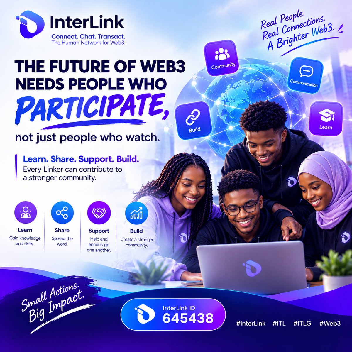Cryptoafricans's tweet photo. 🚀 The future of Web3 needs people who participate, not just people who watch.
Learn. Share. Support. Build.
Every Linker can contribute to a stronger community. 🌍🤝
InterLink ID: 645438
#InterLink #ITL #ITLG #Web3 https://t.co/7oxFJY41nw