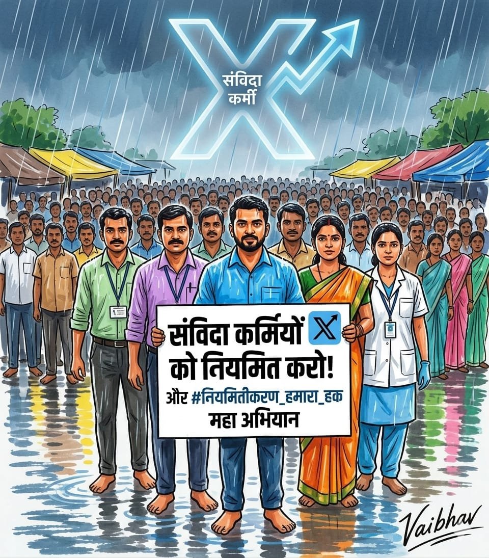 JayeshKumaeak's tweet photo. #Regularize_PS_VS  केवल मीडिया वक्तव्यों से संविदाकर्मियों का उद्धार नहीं होने वाला, PanchayatShikshak और VidhyalaySahayak के हक में वास्तविक धरातल पर कार्य करें।@Republic_Bharat @ZeeNews @indiatvnews @AnshumanVishno1 @TimesNow   #पंचायत_सहायक_नियमित_करो https://t.co/yf0OKeVob8