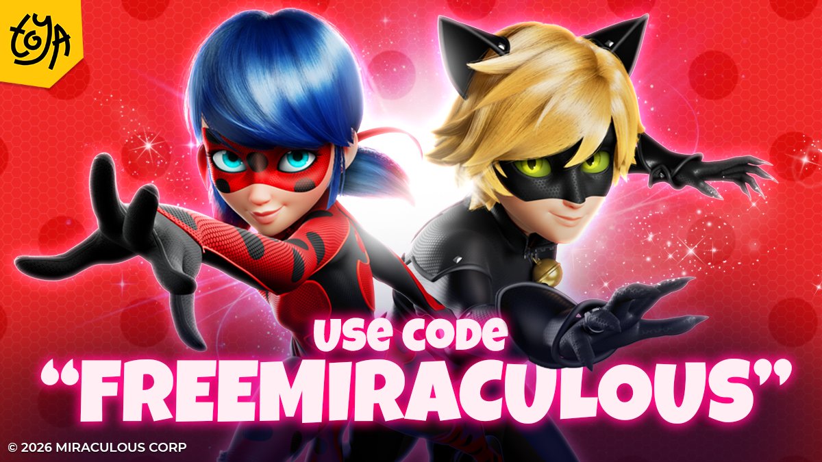 BeMiraculousLB's tweet photo. Miraculers! We've heard you wanted more codes! 🐞
Use FREEMIRACULOUS to unlock a menu, where you can choose a free character on Roblox! ✨ https://t.co/8jYBs6YHeR