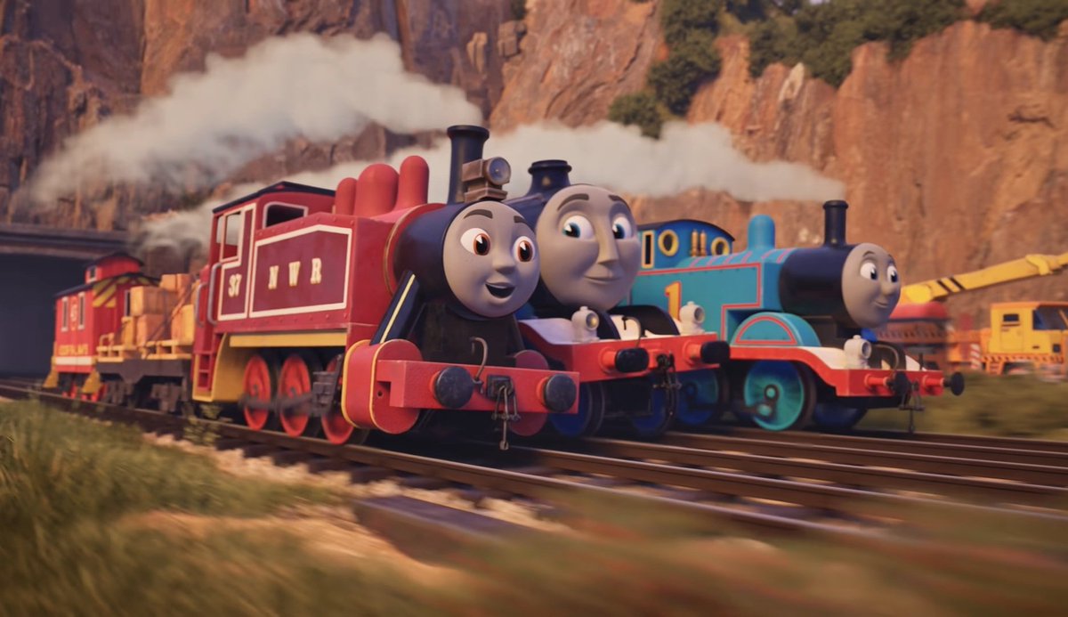 Cake_Of_Slice's tweet photo. Say what you will abt RHE, but after almost TEN years of nothing but stupid gimmick slop, I'm glad to get this more down to earth special. 
The plot being abt trains again was pretty refreshing. https://t.co/xDl2QDRDuH