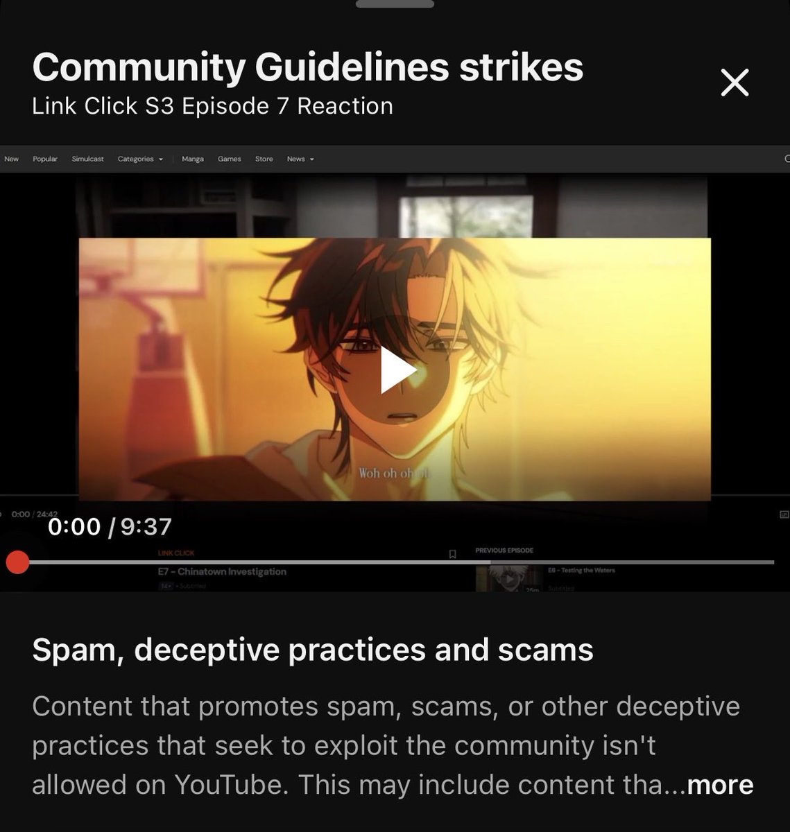 jammerxf's tweet photo. oooo I LOVE it when one of my videos gets falsely taken down for a random community guidelines violation!!! I love YouTube!!!!!! https://t.co/wET2A0n9hq