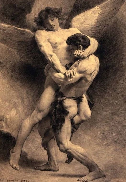 RaBeArt's tweet photo. Jacob Wrestling the Angel, 1876. Artist: Léon-Joseph-Florentin Bonnat (French, 1833–1922). Pencil and black chalk on paper.
#Art #Bonnat #JacobWrestlingTheAngel #french #FlorentinBonnat #pencil #sketch #paintings https://t.co/pmynkUAzD6