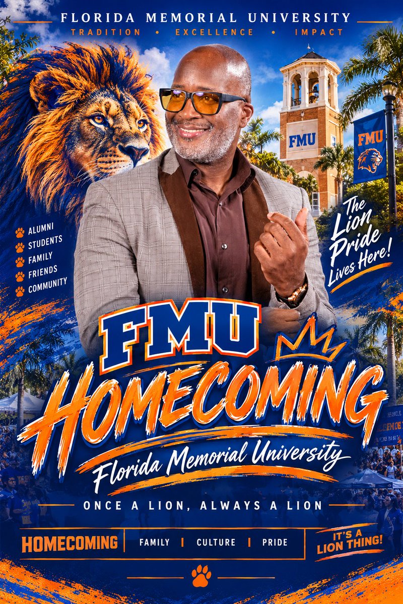 finallytrell's tweet photo. Now, y'all know I was coming too, lol! 👀

A proud ALUMNUS of the Florida Memorial University! The BEST HBCU is the world! 💙🧡 Almost that time to celebrate and turn up! Ok, bye, bol! 

Enjoy the rest of your day and your weekend! Happy Saturday! #thatisall #HBCU'SROCK #FLOMO https://t.co/VxOrODynsA