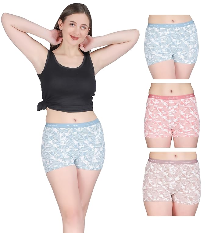 WaylonStaf1v's tweet photo. SHINE STAR Women’s Boy Short Panties Pack of 3. Cotton Lycra seamless, full-coverage shorty underwear for comfortable everyday wear. Only 398. https://t.co/HyLBgC6MJH