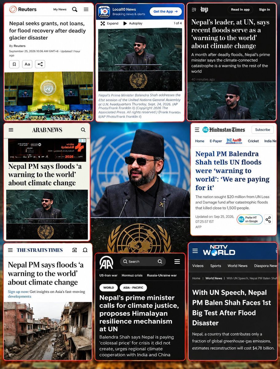 SGnepal's tweet photo. बिरोध गर्ने चाहिँ कांग्रेस र कम्युनिस्टका कार्यकर्ता मात्र हुन।

कन्टेन्टमा बहस गर्दैन खाली नकारात्मक आलोचना मात्र। 
अन्तर्राष्ट्रिय मिडियाले नेपालको बारेमा आजसम्म यसरी समाचार बनाउदैन थियो। https://t.co/3z8msE1fyi