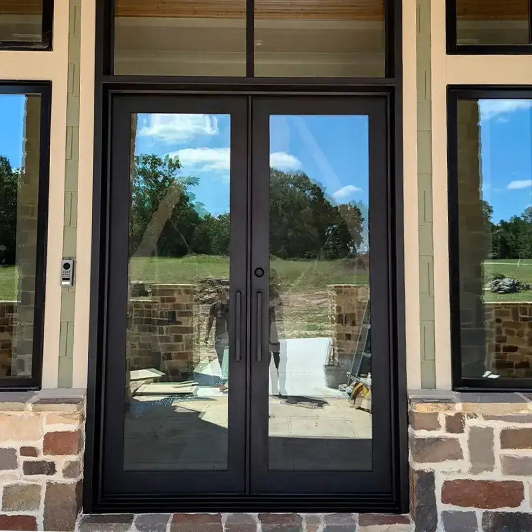 GetMyGlass's tweet photo. Stunning custom entry doors with matching hardware for our customer - by Precision Glass! #autoglass #mirror #precisionglass #upholstery #commercialglass #customshower #windows #windowtinting #battlecreek #kalamazoo #fortwayne https://t.co/38TbjQzE4g