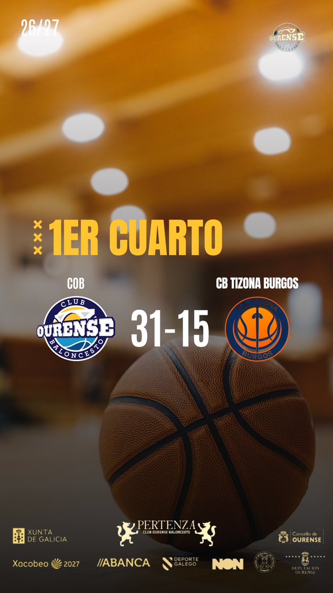 COBSAD's tweet photo. COB 31 - 15 CB TIZONA BURGOS #ForzaCOB #PERTENZA https://t.co/COuCPstmqO
