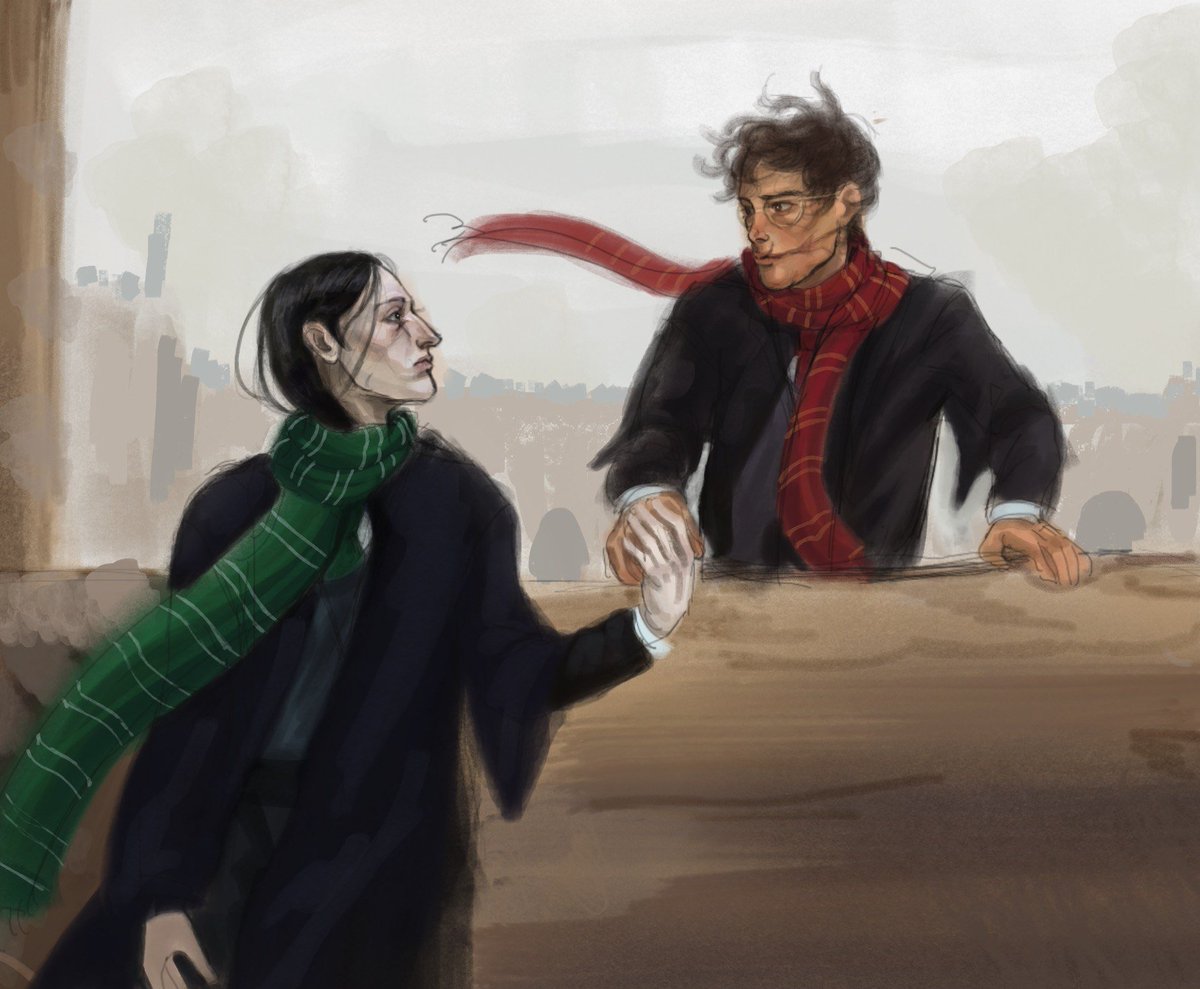 oyunauu's tweet photo. in my au #SeverusSnape #JamesPotter #harrypotter https://t.co/2UZLQFx6ZA