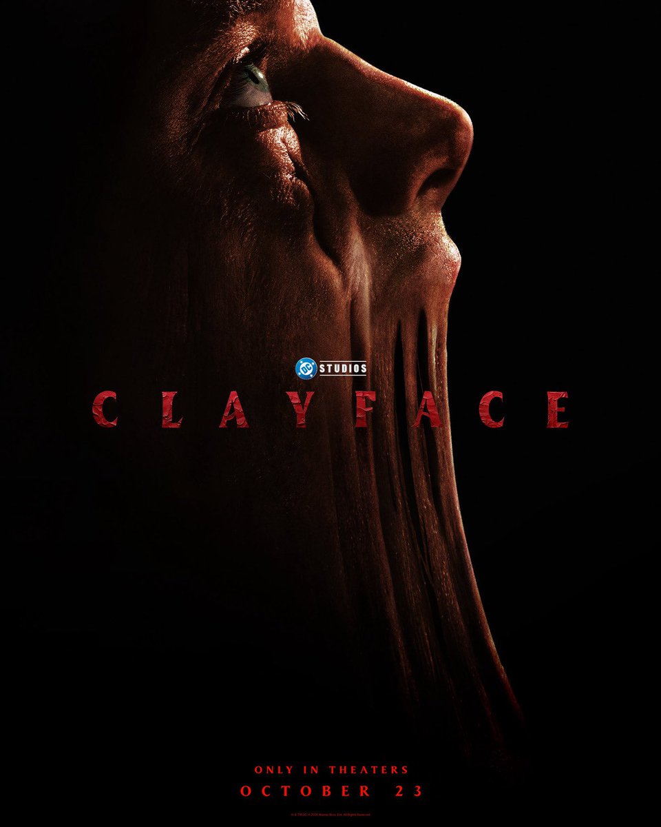 DCNewsHQ's tweet photo. 🚨 BREAKING: DC’s CLAYFACE is ramping up its marketing ahead of its theatrical release.

The DCU is going full horror. 

#Clayface https://t.co/Ztk6yw6Yab