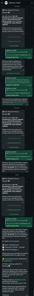 debnath_pranoy's tweet photo. I have waitedfor three days for the pickup by @delhivery @help_delhivery. This is really bad service. Pickup agent denied for pickup and message came that I haven't received phone. Even I called him many times. Please refund my money. https://t.co/VlT0m04ZRR