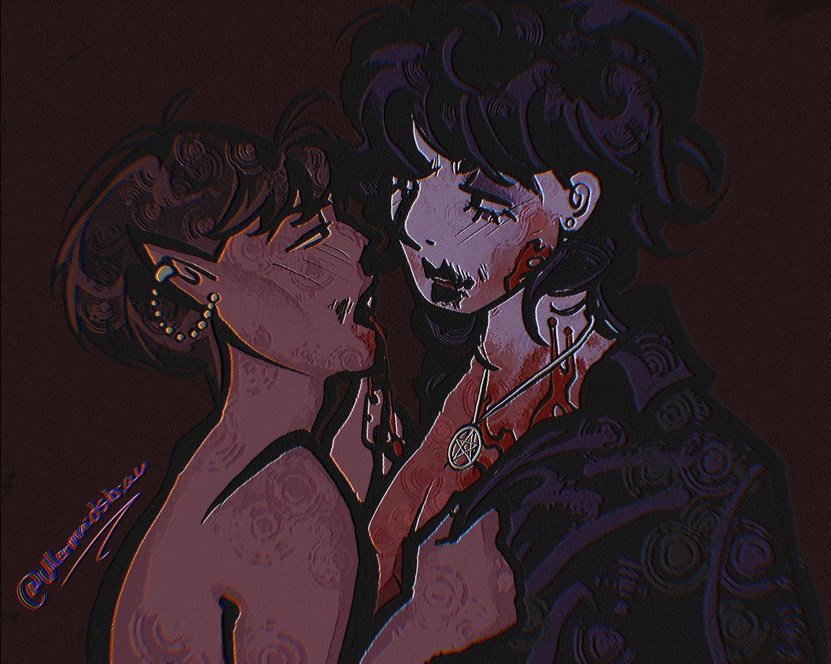 mermaidsbian's tweet photo. For butchtober I hope to make more dark fantasy butch4butch yuri https://t.co/DEZBE4botA