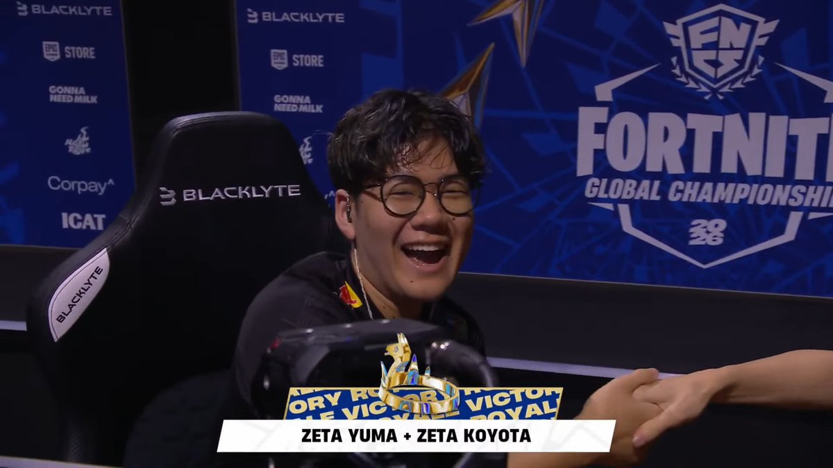fnCompAssist's tweet photo. #フォートナイト グローバルチャンピオンシップ 2026

yuma &amp; Koyota が２度目のビクロイ🏆️

#FNCS https://t.co/OE7v2kLUOA