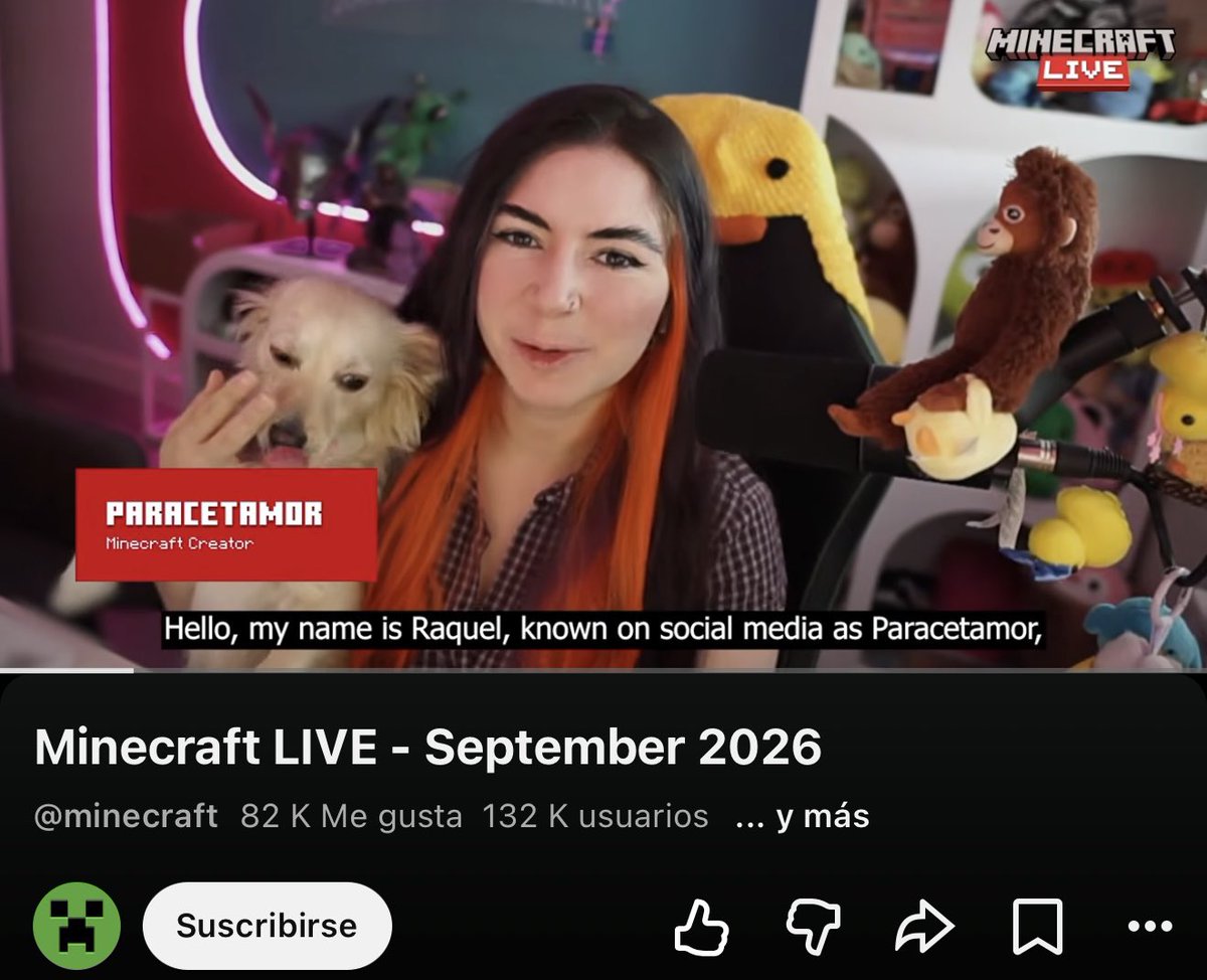 paracetamor's tweet photo. Salí en la Minecraft Live!!!! 

Me dieron 2 minutos para hablar, gracias os quiero @Minecraft 💙 https://t.co/eJggalCxYx
