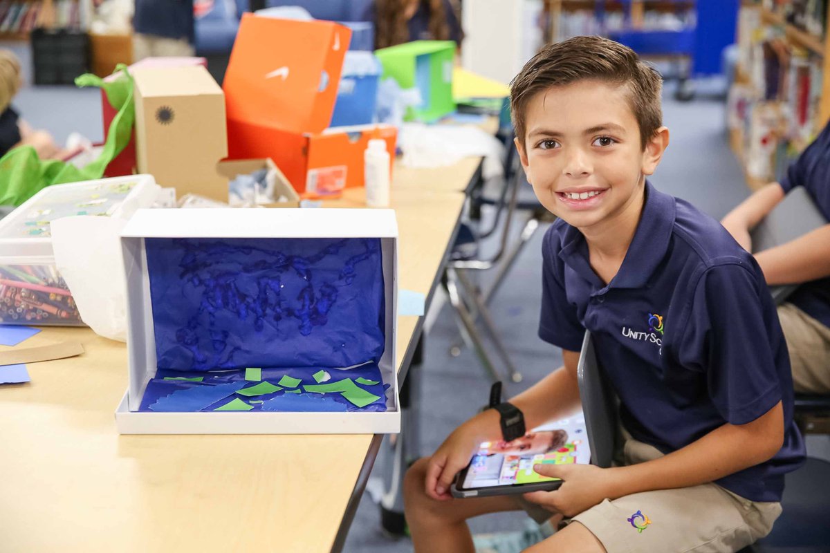 UnitySchoolFL's tweet photo. 🗺️ How does landscape change a story? 3rd graders are redesigning classic tales in new American settings! Check out their creative map dioramas Wed, 9/30 at 5:30 PM! 📚 #UnitySchoolFL #America250 https://t.co/zs8XmaubFw
