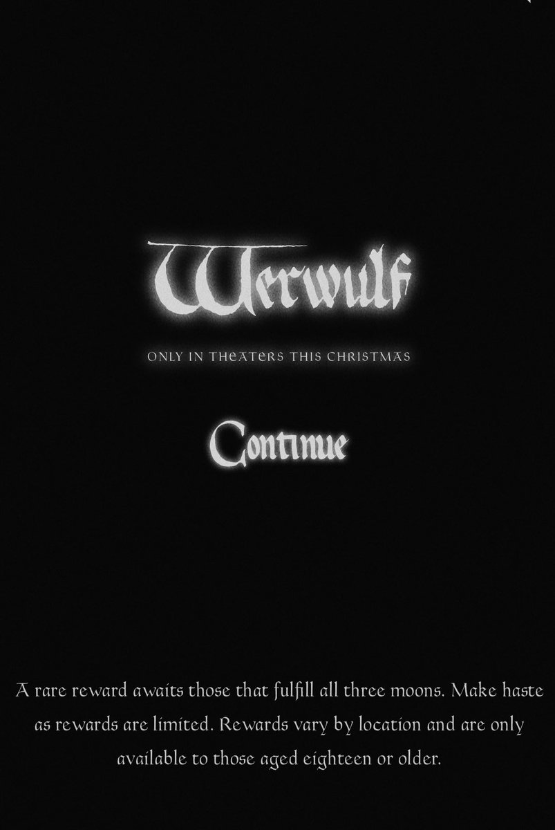 DiscussingFilm's tweet photo. A ‘WERWULF’ ARG game has been launched.

You must complete each puzzle on the 3 full moon days between now and November to win a prize.

🔗: https://t.co/iwknrWvuTr https://t.co/oYVSwBdYml