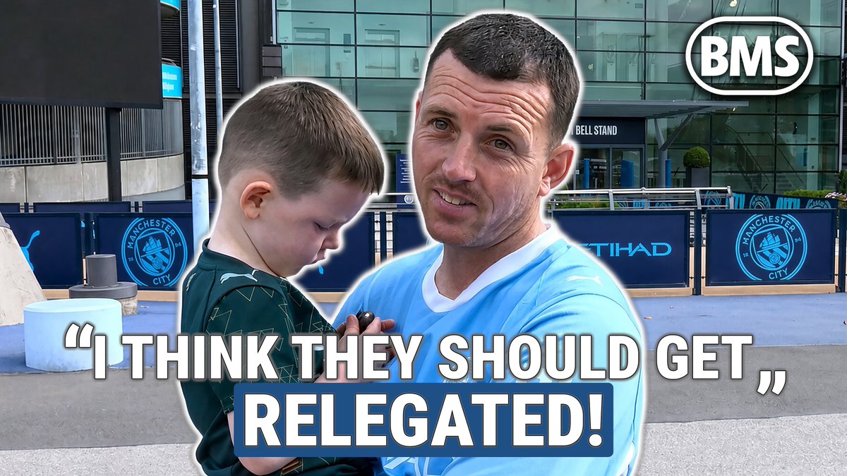 BeanymanSports's tweet photo. 🚨 NEW YOUTUBE VIDEO 🚨

“I THINK THEY SHOULD GET RELEGATED!” 😳 Man City, Man Utd and Liverpool fans on guilty reports

WATCH HERE 👉 https://t.co/A1i5gvY3Ag https://t.co/R1lJgiV4Ua