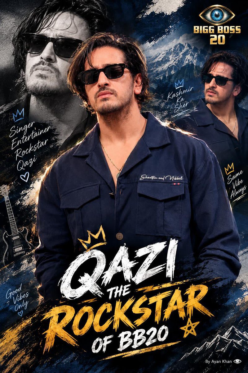 Rohitmkjw's tweet photo. @MannVibe No forced hype needed when the personality itself speaks volumes. Qazi is naturally owning BB20! 

QAZI THE ROCKSTAR OF BB20 https://t.co/krWmAgA0qs