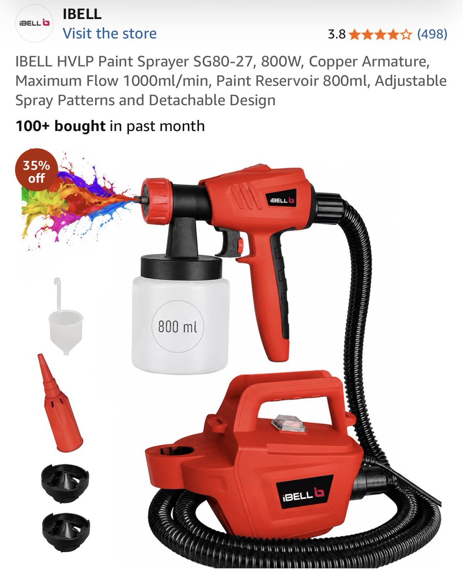 subhashpathak's tweet photo. Hi, @iBELLToolsIndia, can you modify the design of SG8027… replacing the suction feed (which you have) with gravity fed paint cups? I have gon through several videos of painting for #DYI projects on car panels…gravity fed machines give great results in comparison to siphon feed https://t.co/Wbyiktmyrx