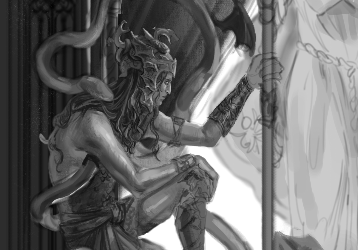octowillow's tweet photo. messmer wip,, i missed him so so so much https://t.co/W3cgLkXdS2