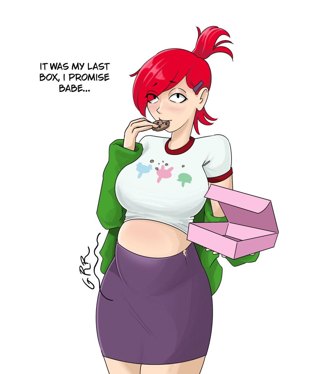caramangio's tweet photo. Frankie Foster’s cookie problem pt.1 (COMMISSION) #fat #weightgain #belly #frankiefoster https://t.co/POGoFZVkVP