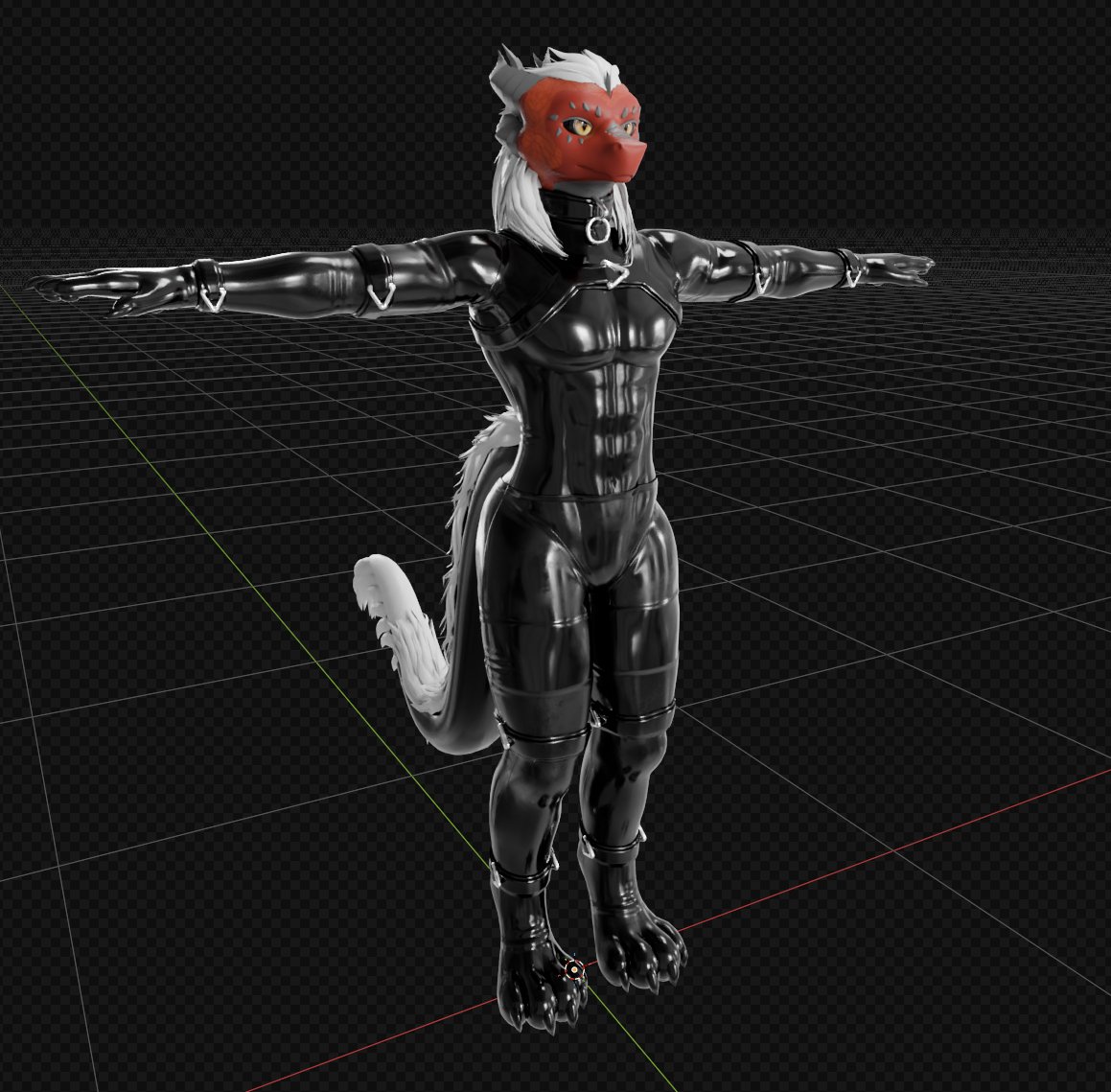 Tavvy_Tav's tweet photo. Latex modelling comm for valkir on FA https://t.co/KvVgUS9yKb