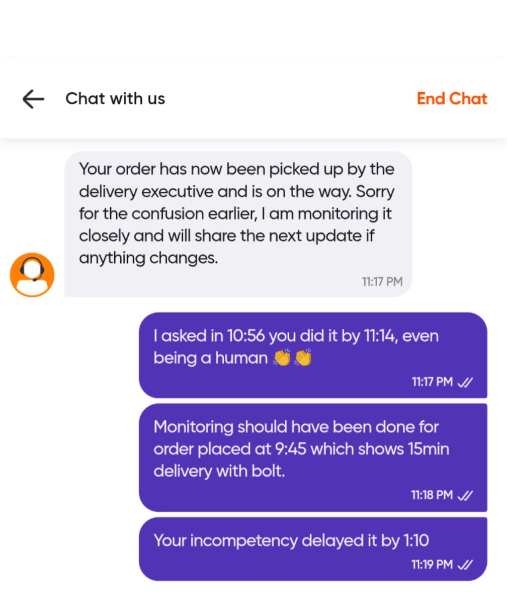 __vinks__'s tweet photo. @Swiggy Why all your cc executive are dumb &amp; lazy ? https://t.co/JcLo7TyqnX
