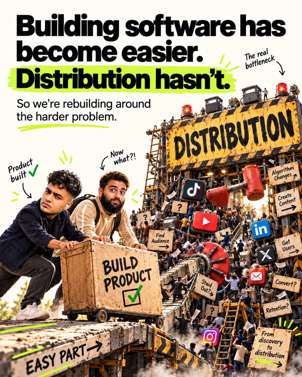 dev_maruf's tweet photo. I am 27.

Greetings from Estonia.

Building software is getting easier now.

Getting users isn’t.

That’s the problem @SadikHosn and I keep coming back to.

So we’re rebuilding @Best_AI_Finder around one thing:

Distribution.

We’re building it in public.

Tomorrow is Day 1.

I am sharing regular update of our journey.

Looking to connect with more founder building in public.