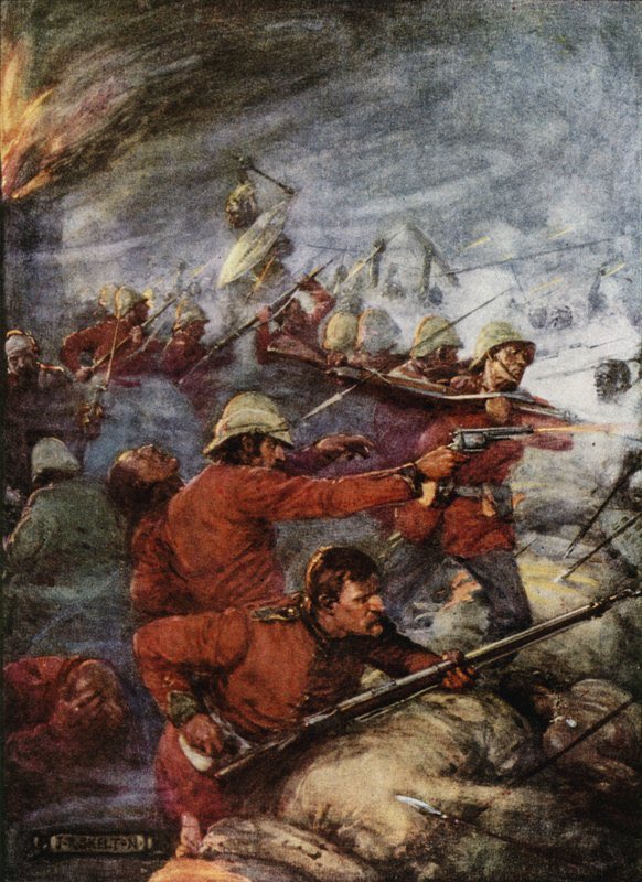 Empireaesth's tweet photo. Battle of Rorke’s Drift, Natal, Anglo-Zulu War (22 January 1879)

- Joseph Ratcliffe Skelton https://t.co/rZVYbXygbE