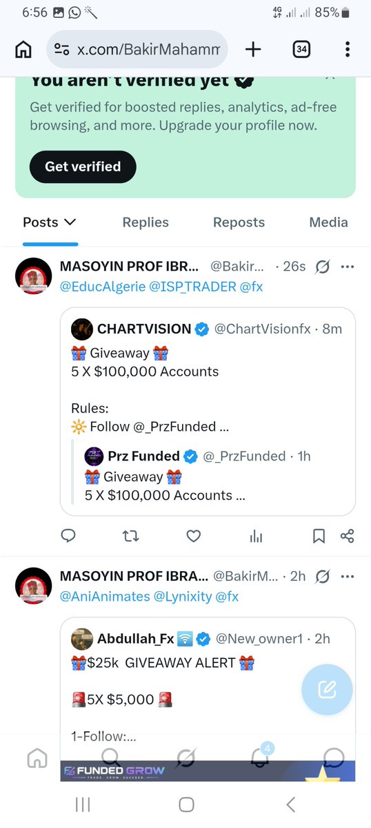 BakirMahammadu's tweet photo. @ChartVisionfx @_PrzFunded Done https://t.co/qGMX55N0hi