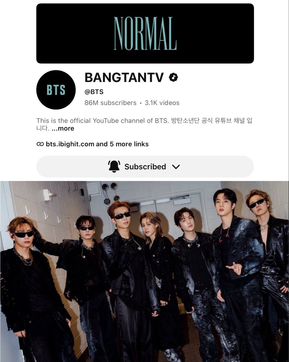 btschartsxdaily's tweet photo. [INFO] BTS channel BANGTANTV becomes the FIRST Male Artist to surpassed 86 MILLION subscribers on YouTube! 🌎

#ARIASBTS
CONGRATULATIONS BTS https://t.co/1GbkPd0eYJ