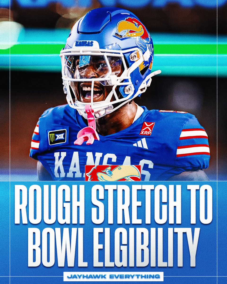 jayhawk_eu's tweet photo. Kansas has a pretty difficult route to being bowl eligible this season, this would be the third straight season without a bowl appearance. https://t.co/W5LL5NWeZ1