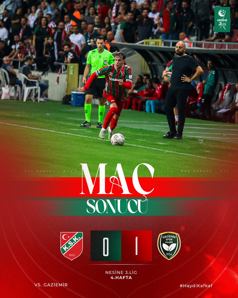 KarsiyakaSK's tweet photo. Maç Sonucu I Karşıyakamız 0 - 1 Gaziemir https://t.co/r1tA52YamN