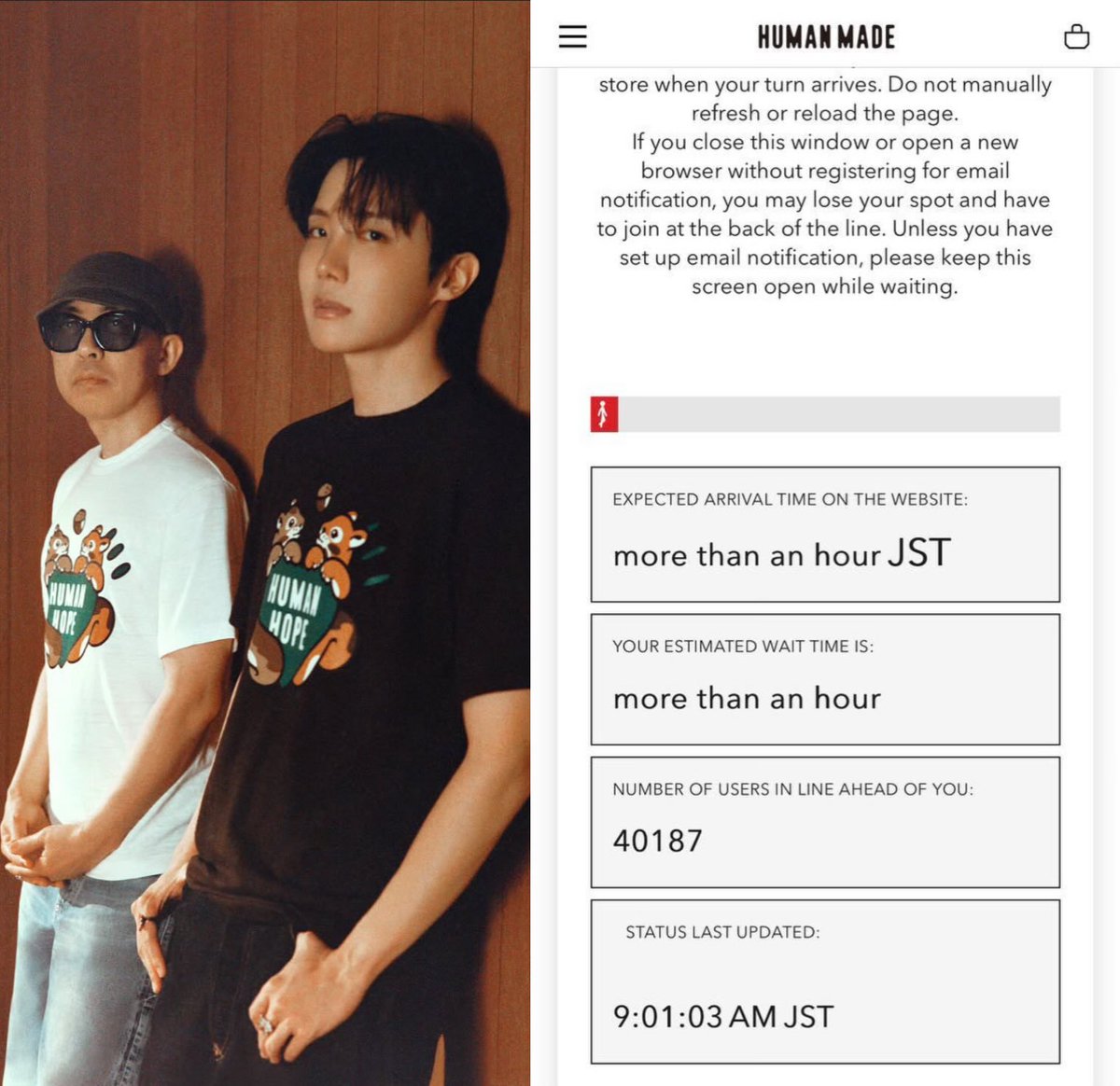 lalaseoola's tweet photo. 40k+ in line for hoseok collab merch and 200k+ for his concert tickets… oh hoseok you’ll always be relevant https://t.co/ffQDqNtuya