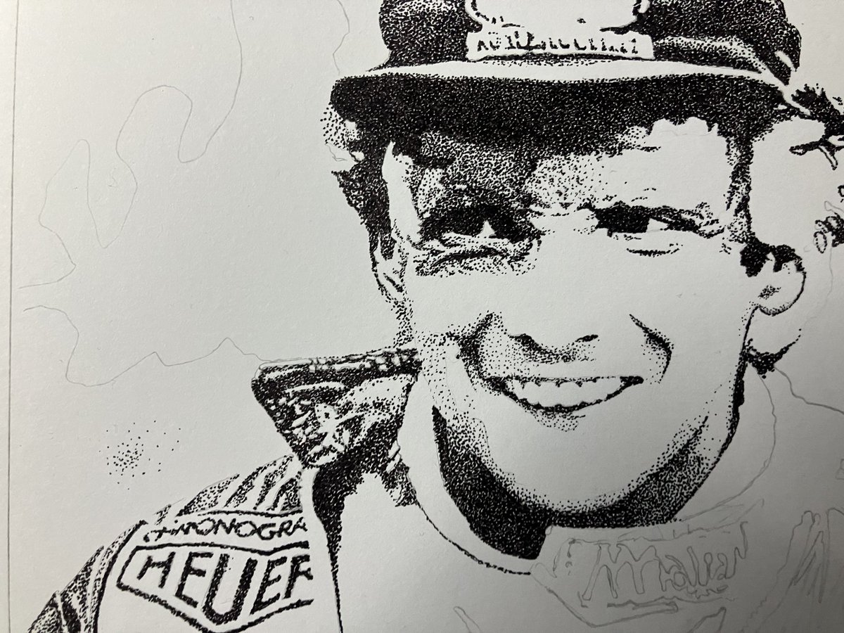 NGAutoArt's tweet photo. With a Goodwood inspired #MondayDoodle and a big commissioned piece taking up the forthcoming week, Niki and James will have to wait a while to be completed. New pens arrived today, so I can make some progress when I get back to them!
#F1 #NikiLauda #JamesHunt #50Years https://t.co/6mrgyAnXwH