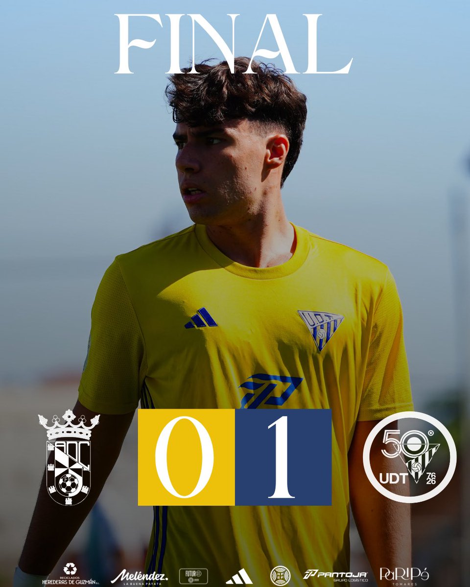 UD_Tomares's tweet photo. 96’| ⚫️ 0-1 🟡

🔚 ¡¡¡FINAAALLL,  FINAAAAALLLL, FINAAAAAAAAAALLLLLLL!!! 🤩

➕3️⃣ LOS TRES PUNTOS SE VIENEN PARA TOMARES. 💛

#50AñosDePasion https://t.co/vILwNAPKvI