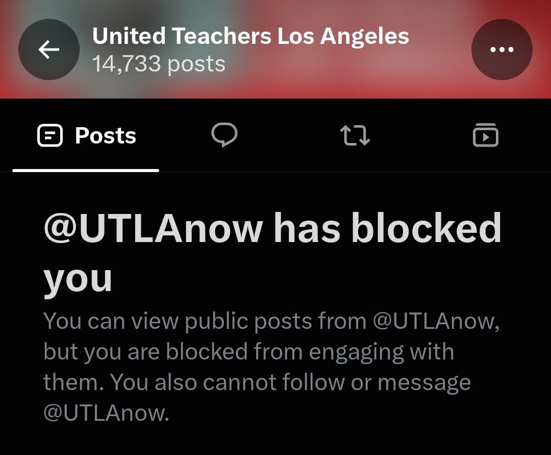 DeAngelisCorey's tweet photo. How odd, the Los Angeles teachers union accidentally blocked me. https://t.co/yXu1ADbm6v