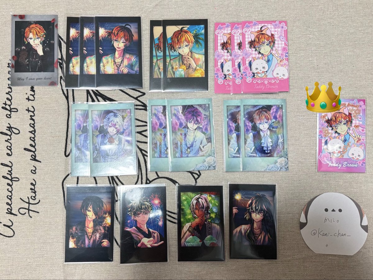 Kani_chan___'s tweet photo. 【交換】悪魔執事と黒い猫 あくねこ ぱしゃこれPremium チェキ 缶バッジ もちっとバッジ ぺたコレ

《譲》1〜3枚目

《求》4枚目

※👑は箔
※箔⇄箔／N⇄N
※纏めての方優先
※大阪,梅田手渡しor郵送📮
※郵送の場合はリトリン必読

検索からでもお気軽にお声掛けください🍀 https://t.co/w8ucNxDSU0