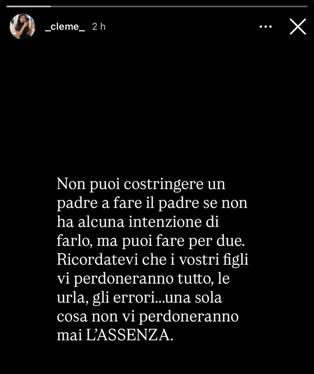 iosonomartix's tweet photo. l’ex compagna di alessandro basciano:

“Non puoi costringere un padre a fare il padre se non ha alcuna intenzione di farlo, ma puoi fare per due.
Ricordatevi che i vostri figli vi perdoneranno tutto, le urla, gli errori...una sola cosa non vi perdoneranno mai L'ASSENZA.” 🏹 https://t.co/kAeP1gPCNu