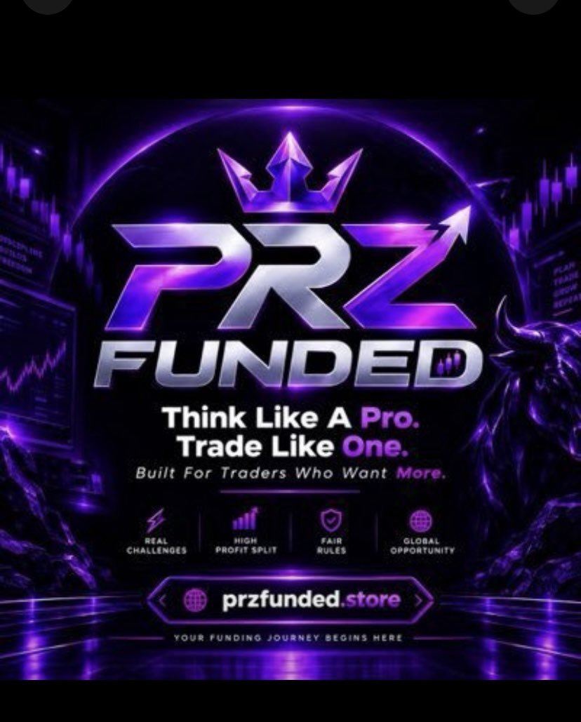 MusaY18908's tweet photo. 🎁 Giveaway 🎁 
5 X $100,000 Accounts 

Rules:
🔆 ⁠Follow @_PrzFunded 
@MusaY18908 
🔆  ⁠Like, Repost &amp; Tag 3 friends

🔆 Drop screenshot proof below 

🔆  ⁠Turn on notifications for @_PrzFunded 

Winners announced in 24 hours https://t.co/XHL0g1eTVe