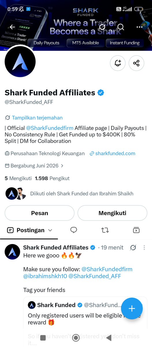 13udakkebebasan's tweet photo. @SharkFunded_AFF @SharkFundedfirm @ibrahimshkh10 Done sir https://t.co/EKh1UU4phF