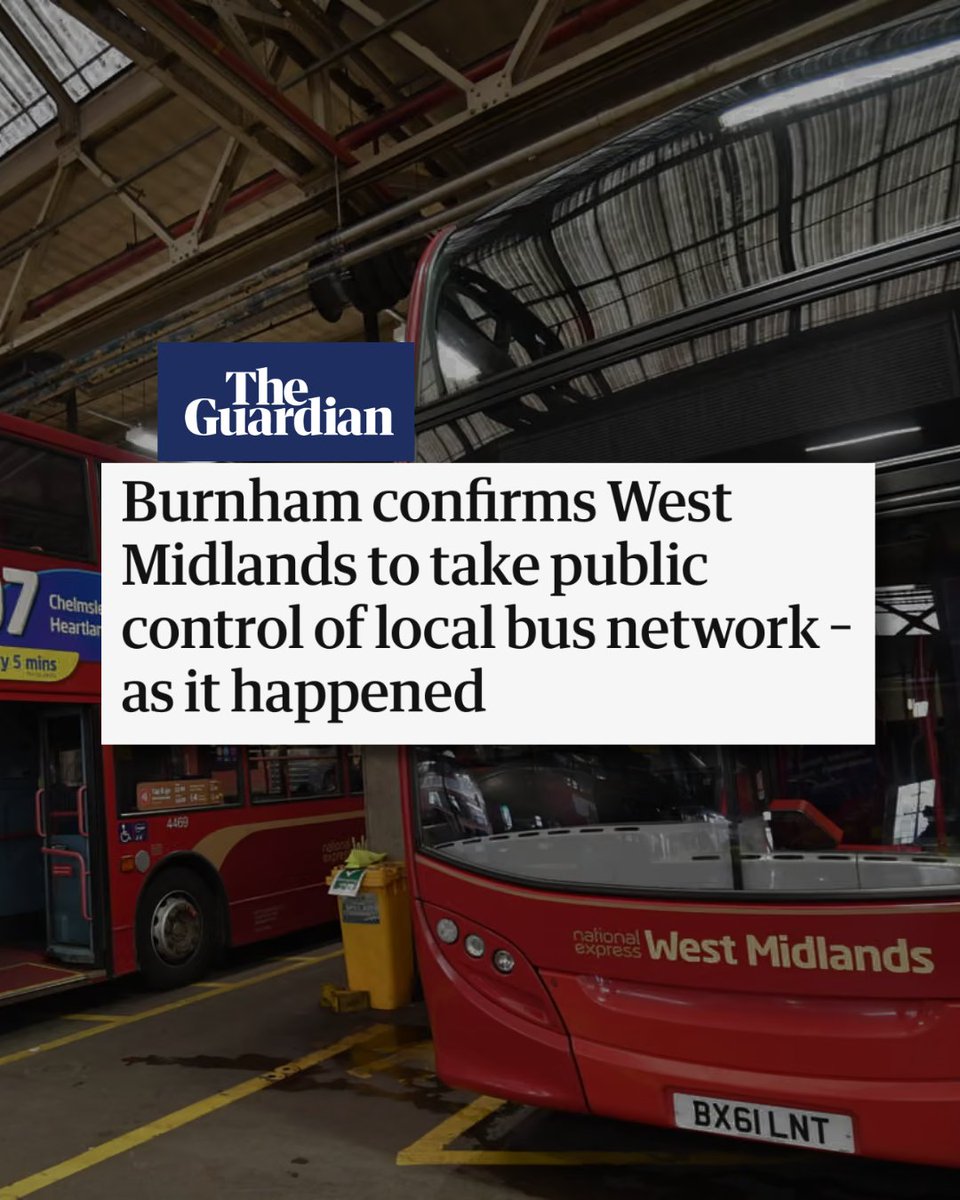 unitetheunion's tweet photo. From the West Midlands to London, buses are being brought back into public hands.

In the West Midlands, the government and West Midlands Combined Authority have decided to take bus services under public control -  safeguarding jobs and services after the uncertainty around National Express.

Unite represents thousands of bus workers in the West Midlands, and we’ll be making sure workers’ hard-fought terms, conditions and agreements are protected as services move to a new employer.

And in London, plans are underway for a publicly-owned bus company, 'Buses for London' to launch in 2027.

The first route between Willesden and Victoria is due to begin operating in late 2027, with more routes planned to follow.

Unite has long campaigned for buses to be brought back into public ownership. Outsourcing bus services has too often meant pressure on workers, passengers and communities while private operators take profits.

Public transport should work for the public and that means good services, good jobs and decent conditions for the workers who keep our cities moving.

From the West Midlands to London, the case for public ownership is growing 🚌✊

#PublicOwnership #PublicControl #Privatisation #tfl #westmidlands #buses