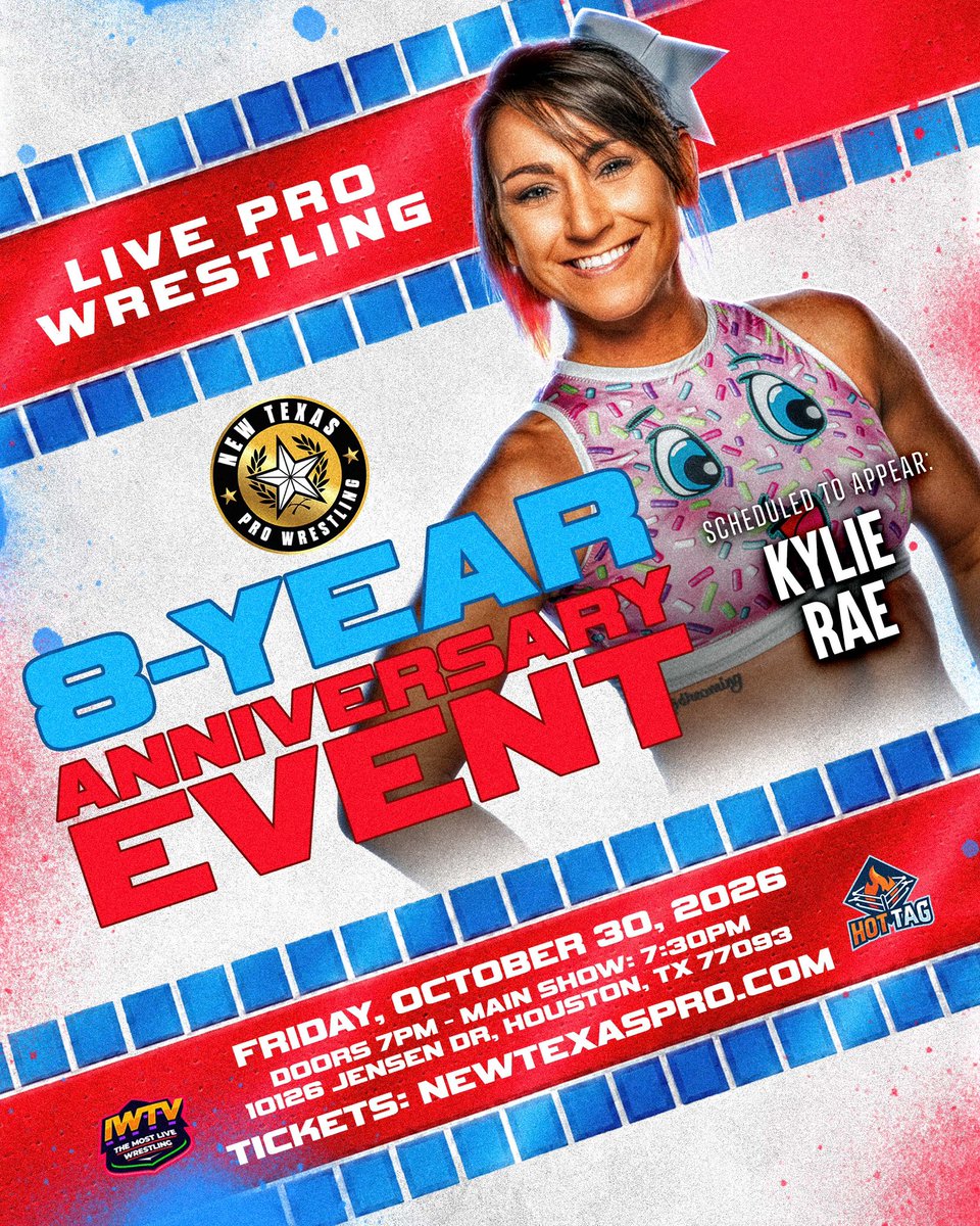 NewTexasPW's tweet photo. ❕PROMO CODE❕

We have announced some incredible talent already for our 8-Year Anniversary Event on Friday, October 30 live from the HPA2!

Half of Front Row is GONE! Use this Promo Code Now to secure your seat to this event! 

Use Promo Code: FAN20 for 20% off of all remaining tickets TODAY and TOMORROW only! 

- Katsuyori Shibata 
- Bryan Keith
- The King Bees (Charity King & Danni Bee)
- Kylie Rae

+ so much more TBA 

#NewTexas8 • 10/30 • 7:30PM
Houston Premier Arena

🎟️: https://t.co/jQswDTPhlV