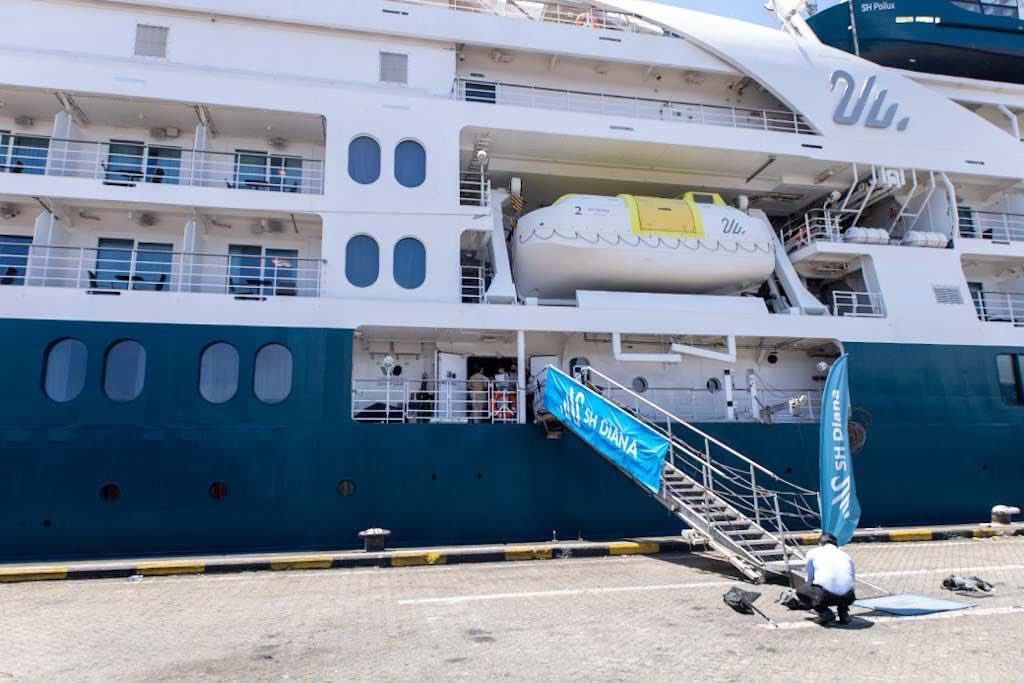 LNTA231's tweet photo. For the first time in more than a decade, Liberia welcomed its third international cruise arrival in a single year, with the SH Diana bringing 141 passengers to Monrovia.

#LNTA #LiberiaNationalTourismAssociation #LINTA
#UnforgettableLiberia #TheChoicestDestination https://t.co/E052E7Bej0