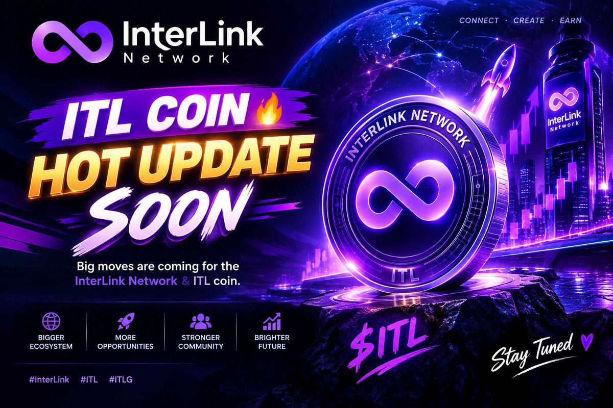 Employment210's tweet photo. 🔥 ITL Coin — Hot Update Soon!

Big things may be coming to the InterLink Network. 🚀💜
Stay tuned and keep building with #InterLink #ITL #ITLG https://t.co/VYbsmhhEet