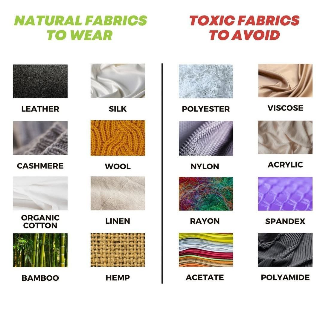 Chey4you1717's tweet photo. Natural Fabrics vs. Toxic Fabrics https://t.co/FjrHBQFYGi
