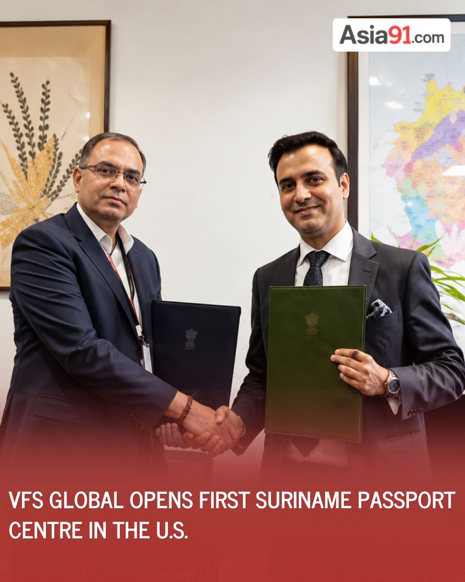 asia91_dot_com's tweet photo. New York centre brings passport and biometric services closer to Surinamese citizens.

The new New York centre allows Suriname citizens in the U.S. to submit passport applications and complete biometric enrolment locally.

#VFSGlobal #Suriname #NewYork #PassportServices #USNews https://t.co/CN6aGY7ENS